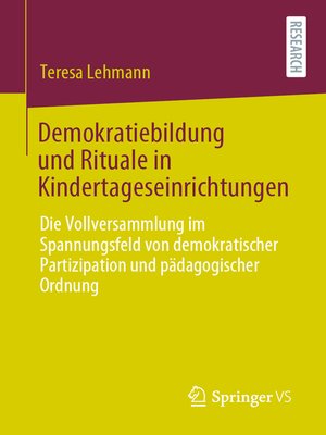 cover image of Demokratiebildung und Rituale in Kindertageseinrichtungen